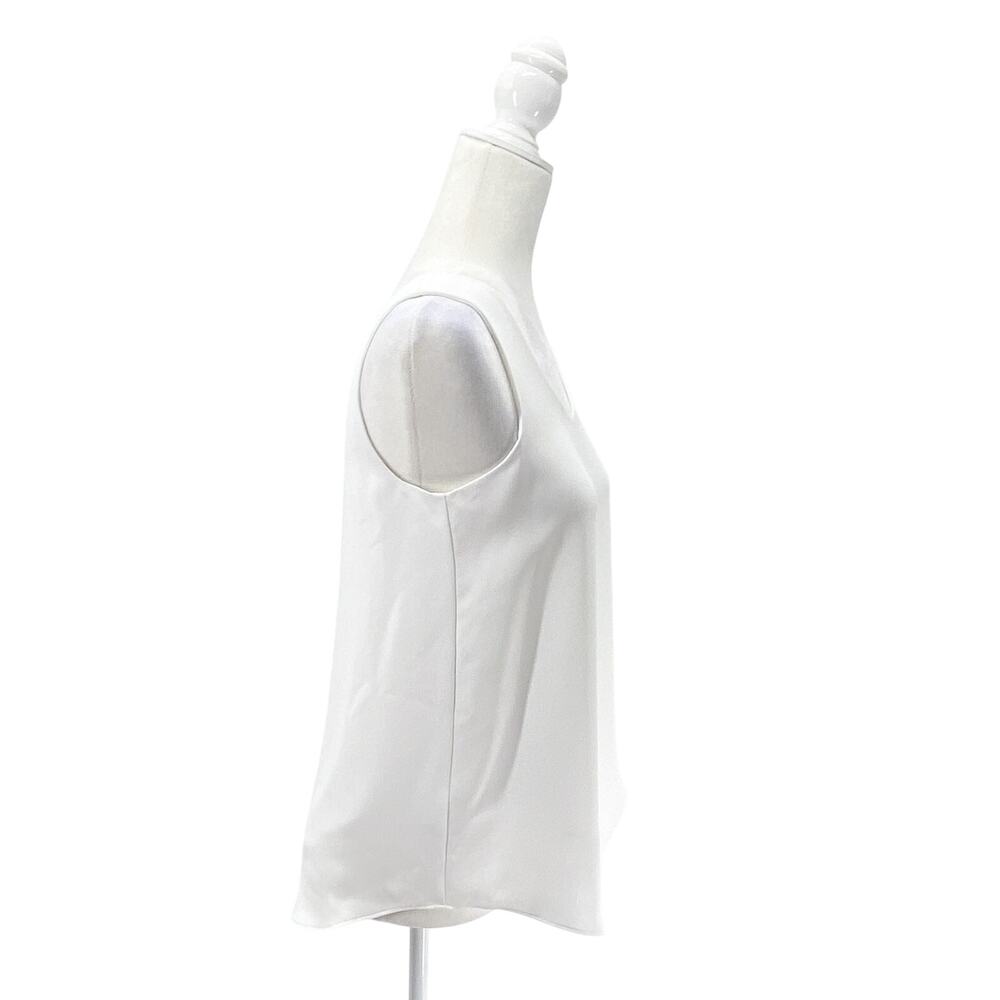 NIC+ZOE White Promenade Top Women XS NWT Asymmetrical Hem - Picture 4 of 11
